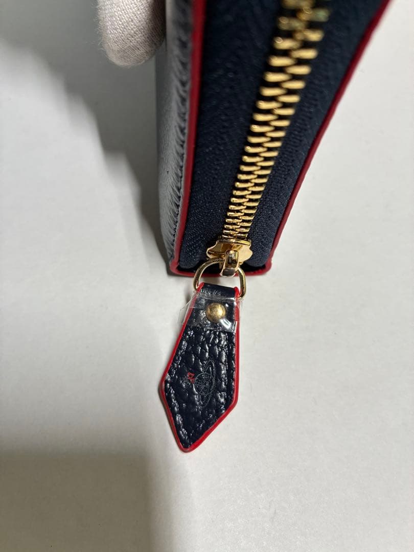 ☆希少【新品】ヴィヴィアンウエストウッド ラウンドファスナー長財布 大容量 青赤