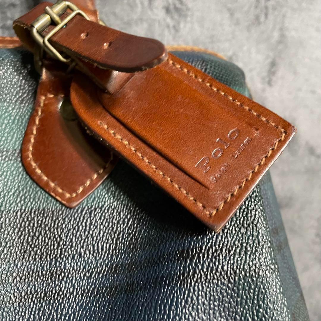 POLO Ralph Lauren ミニボストンバッグ　ハンドバッグ　チェック柄