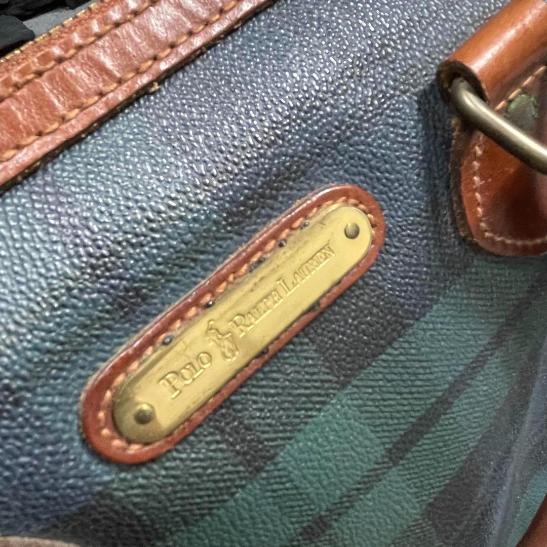 POLO Ralph Lauren ミニボストンバッグ　ハンドバッグ　チェック柄