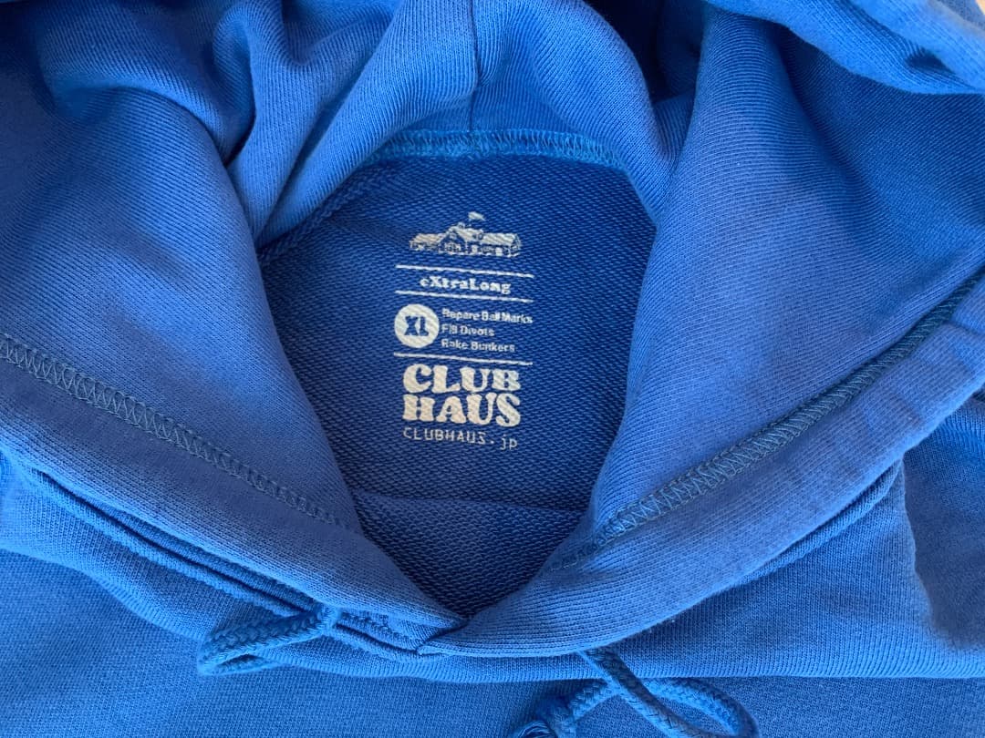 CLUBHAUS ADRESS プルオーバー ブルー パーカー
