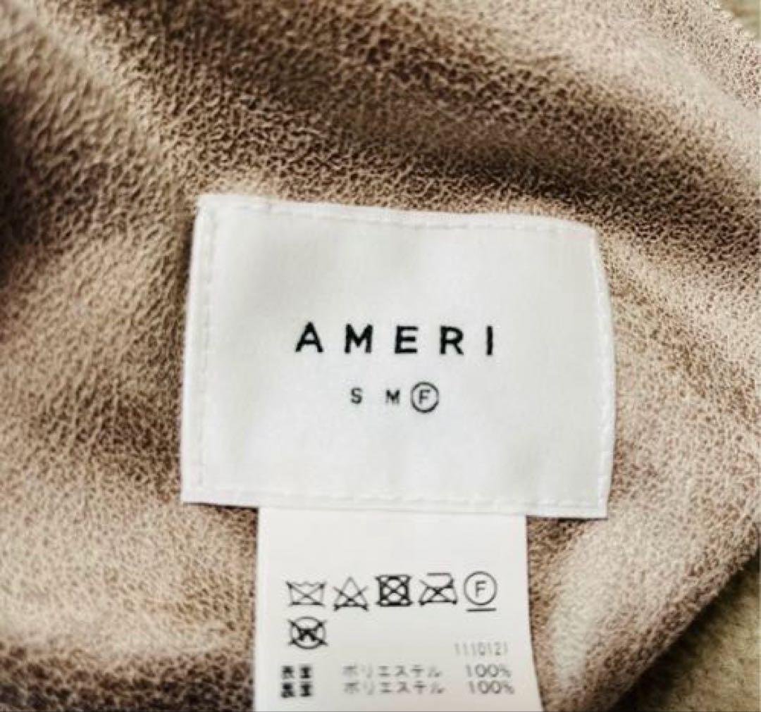 [お値下げ] AMERI アメリ リバーシブル ボア ポンチョ ケープコート