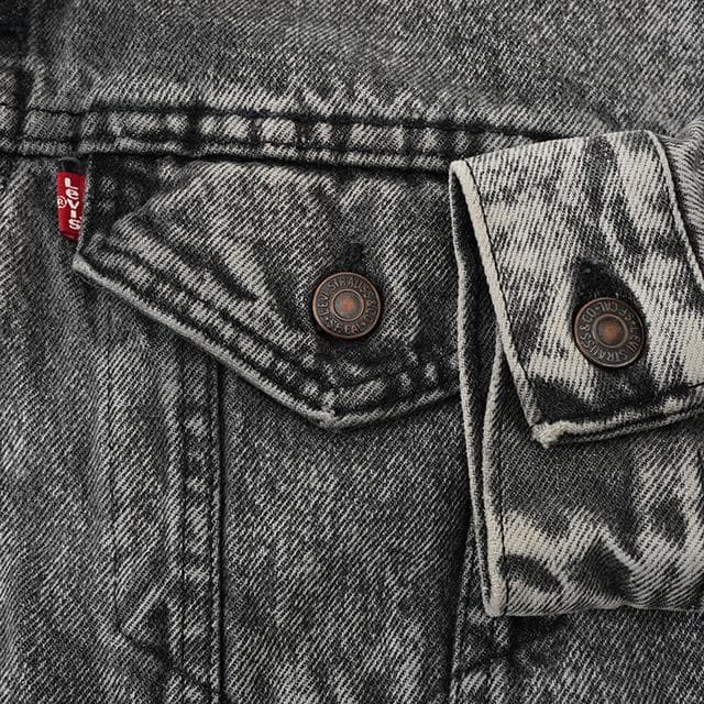 80s リーバイス 57508-0256 USA製 ブラックデニム ジャケット - メルカリ