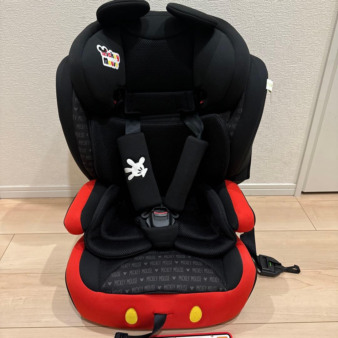ハーネスジュニアFIX ミッキーマウス チャイルドシート 取扱説明書付属