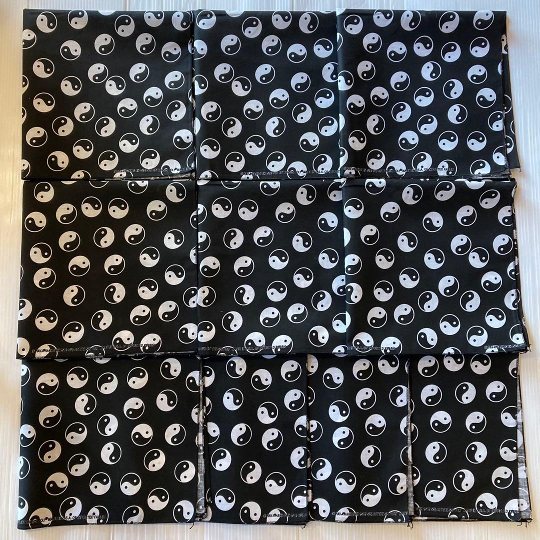 N*Y様 まとめ売り 10枚 vintage ビンテージ バンダナ USA 陰陽 - メルカリ