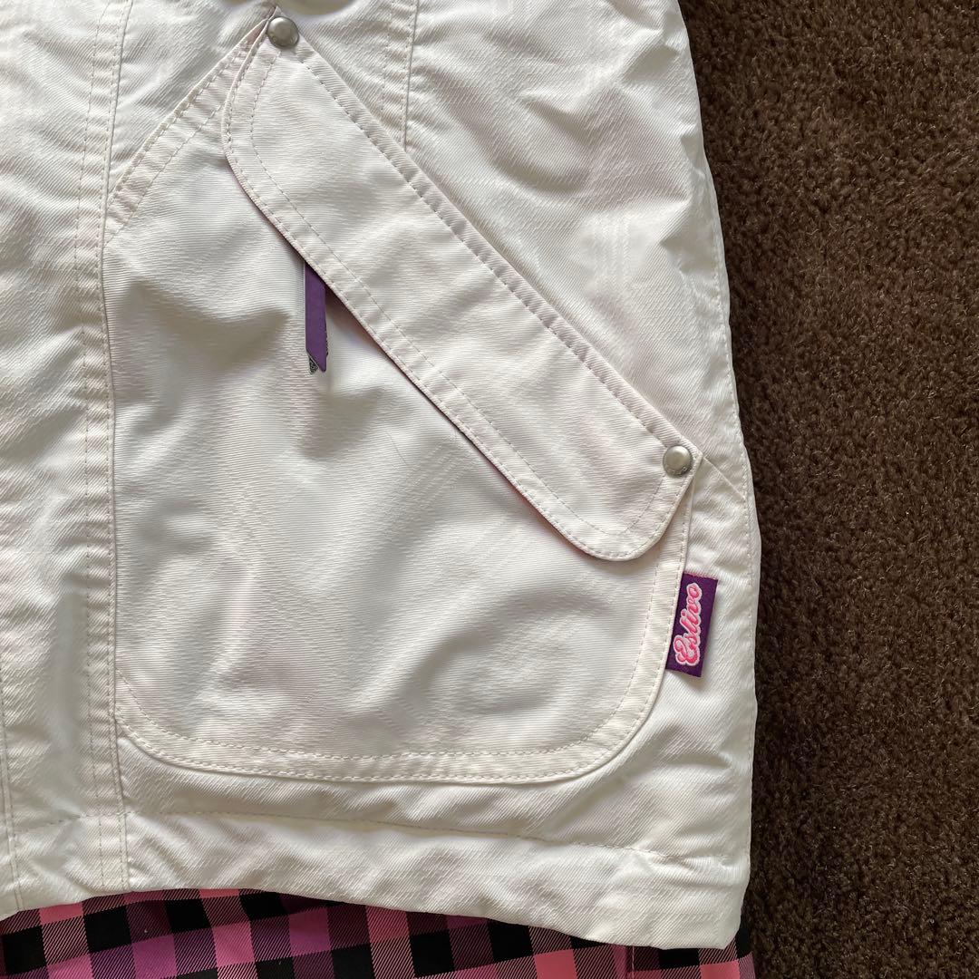 ESTIVO 、他スノーボードウェア（ホワイト・チェック柄）