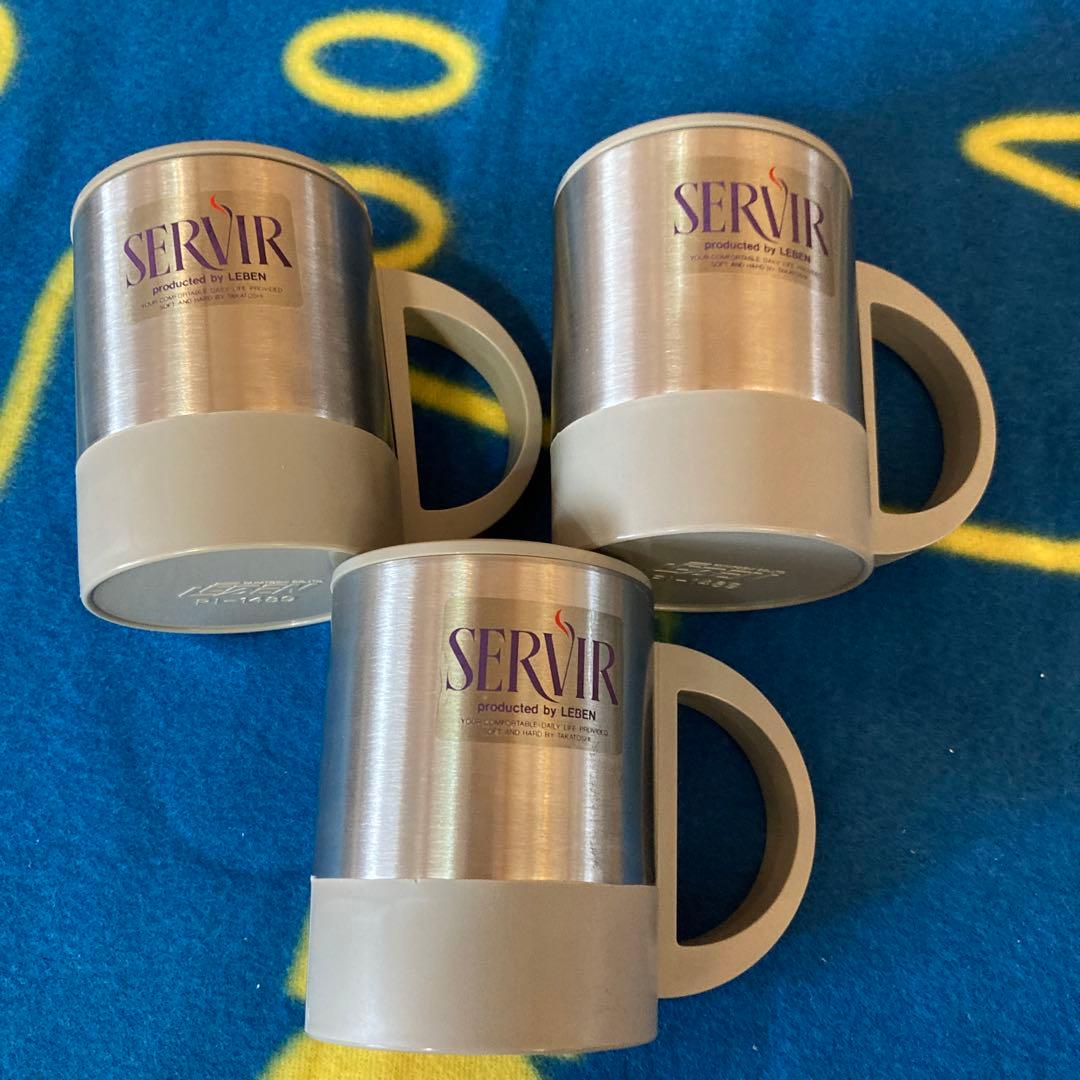 ステンレス　マグ　3点セット　新品未使用　LEBEN SERVIR フタ付き