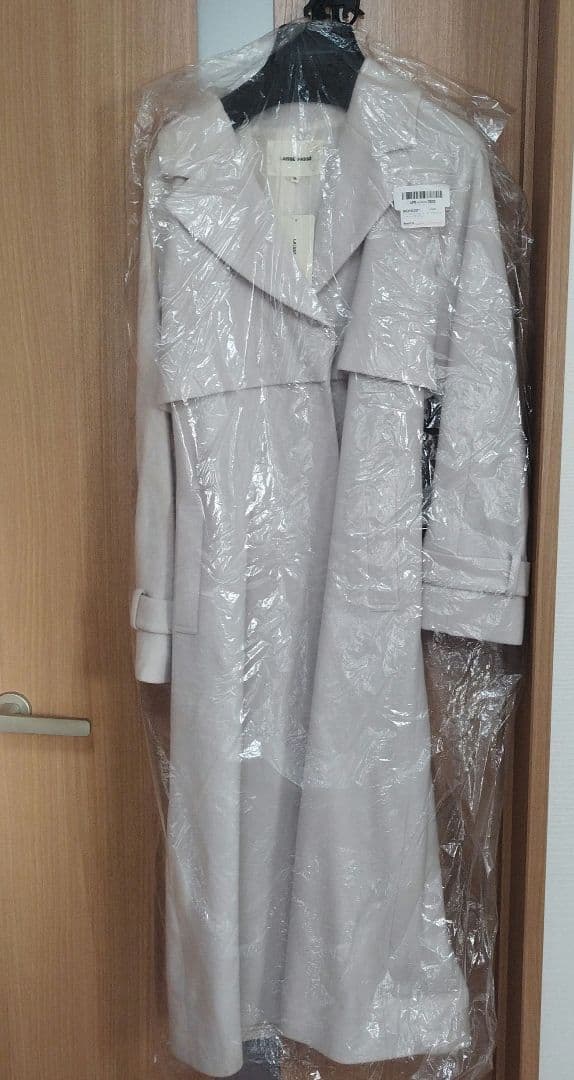 タイムセール　LAISSE PASSE ウールトレンチコート アイボリー