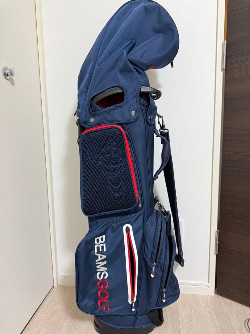BEAMS GOLF ネイビー ゴルフバッグ