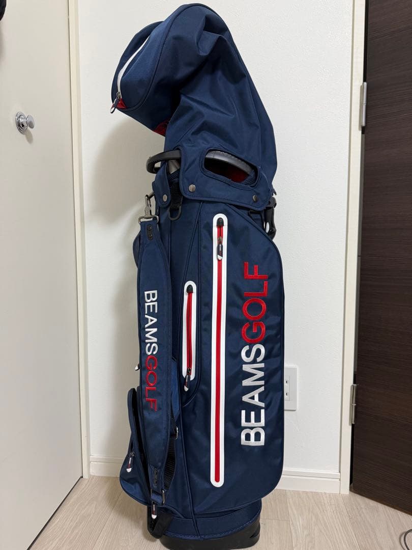 BEAMS GOLF ネイビー ゴルフバッグ