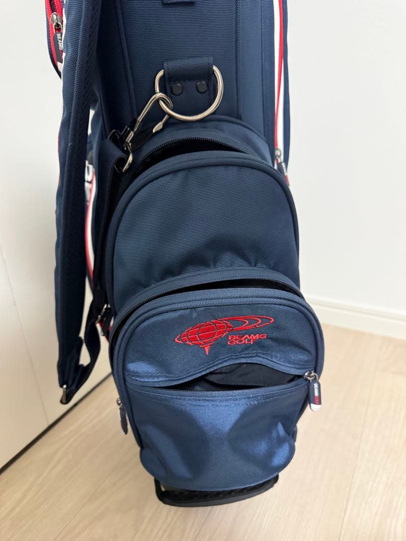 BEAMS GOLF ネイビー ゴルフバッグ