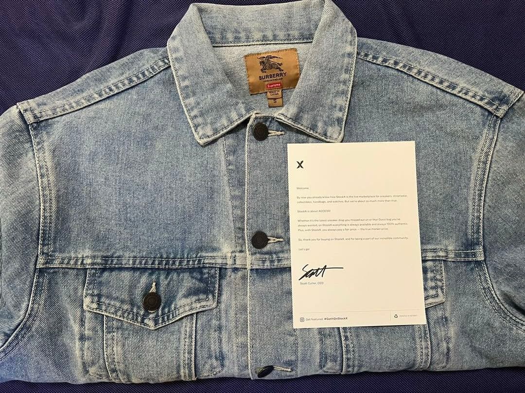 【年末限定値下げ】Burberry Supreme デニムジャケット Sサイズ