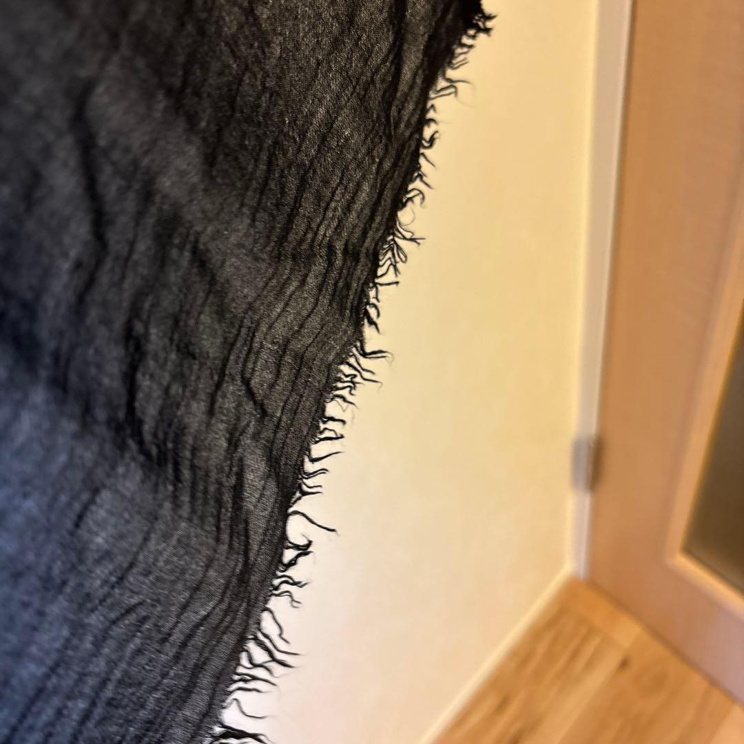 Drawer別注 ファリエロサルティ ストール 黒 ブラック 約140×190