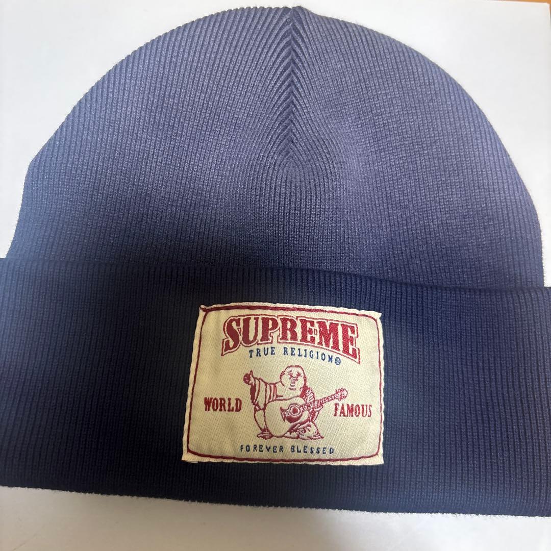 ネイビー　Supreme x True Religion Beanie