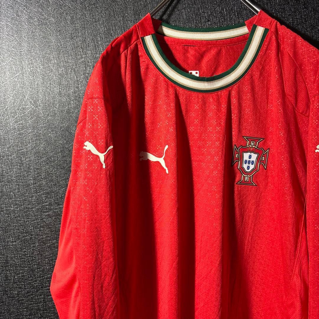☆ポルトガル】 PUMA 古着 サッカー メンズ ユニフォーム 長袖 2XL