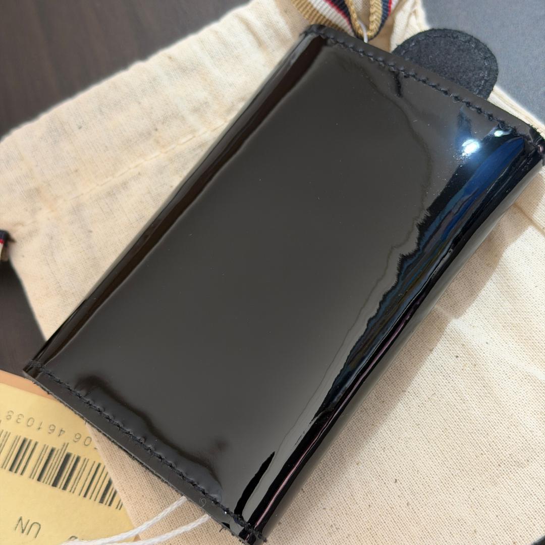 【新品未使用】イルビゾンテ キーケース ブラック 黒 エナメル