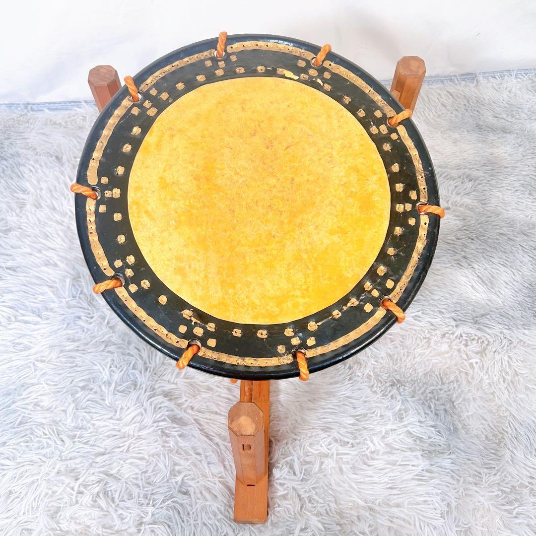 【希少】太鼓　締太鼓　和楽器　バチ　和太鼓　3点セット