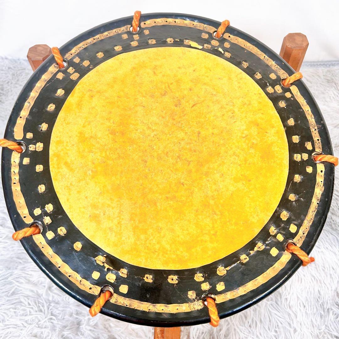 【希少】太鼓　締太鼓　和楽器　バチ　和太鼓　3点セット