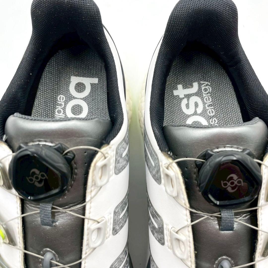 アディダス ゴルフシューズ パワーバンド BOA 26.5 白緑 Y1504