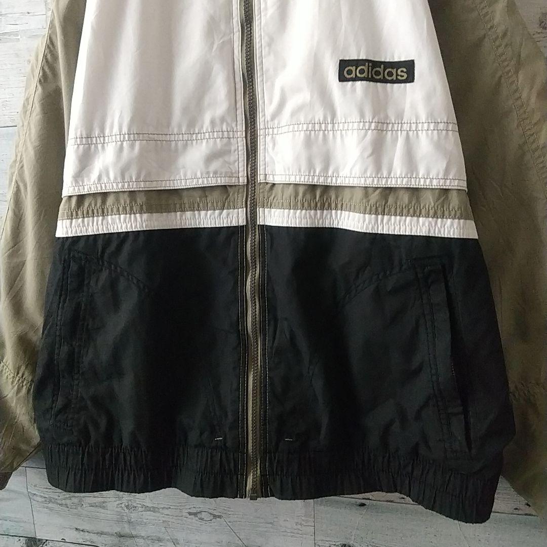 希少デザイン☆90s アディダス 刺繍 ボックスロゴ ジャージ ジャケット L