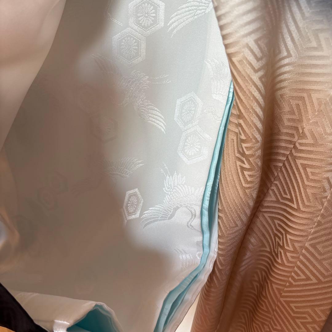 ケ*ケ様 七五三　お宮参り　掛け着　鷹 刺繍　長襦袢