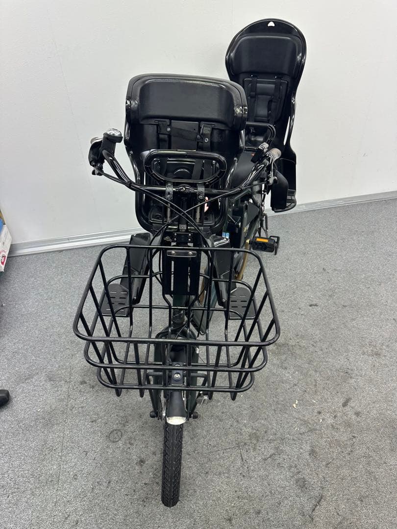 人気な車種　パナソニックギュットアニーズ　3人乗り電動自転車　子供乗せシート付き