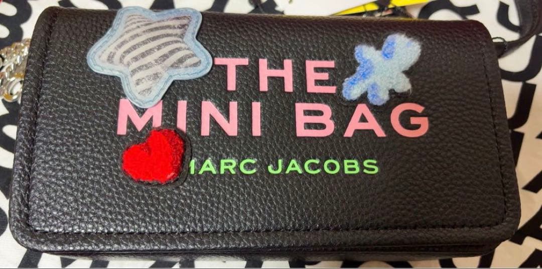 【土日限定お値下げ】マークジェイコブス ザ・ミニバッグ 黒（パッチワーク）