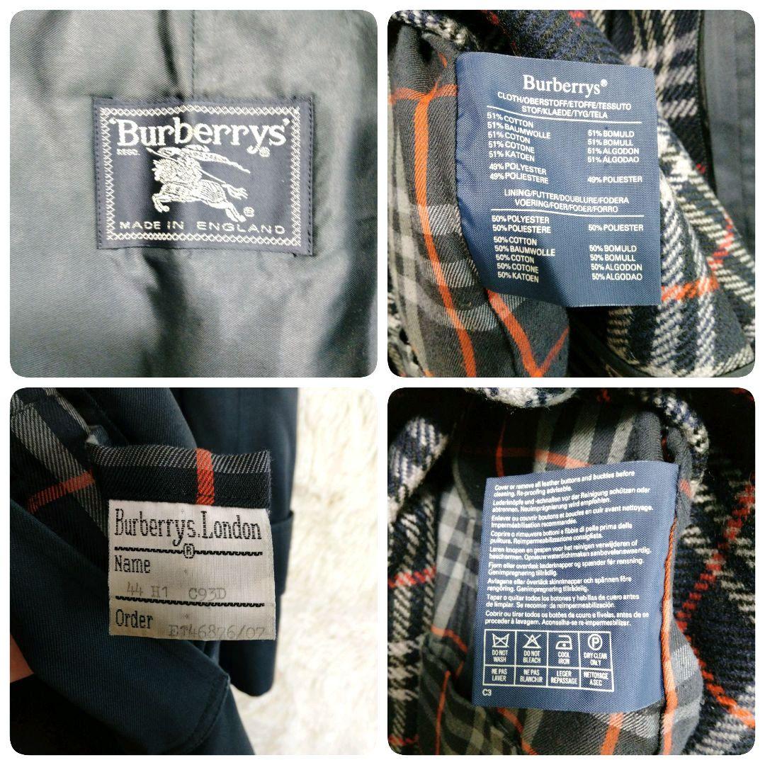 イギリス製　Burberry ノバチェック ステンカラーコート ライナー付き