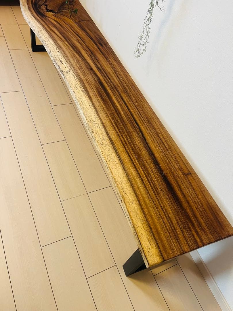 一枚板テーブル　カウンター　テレビ台　モンキーポッド　ローテーブル