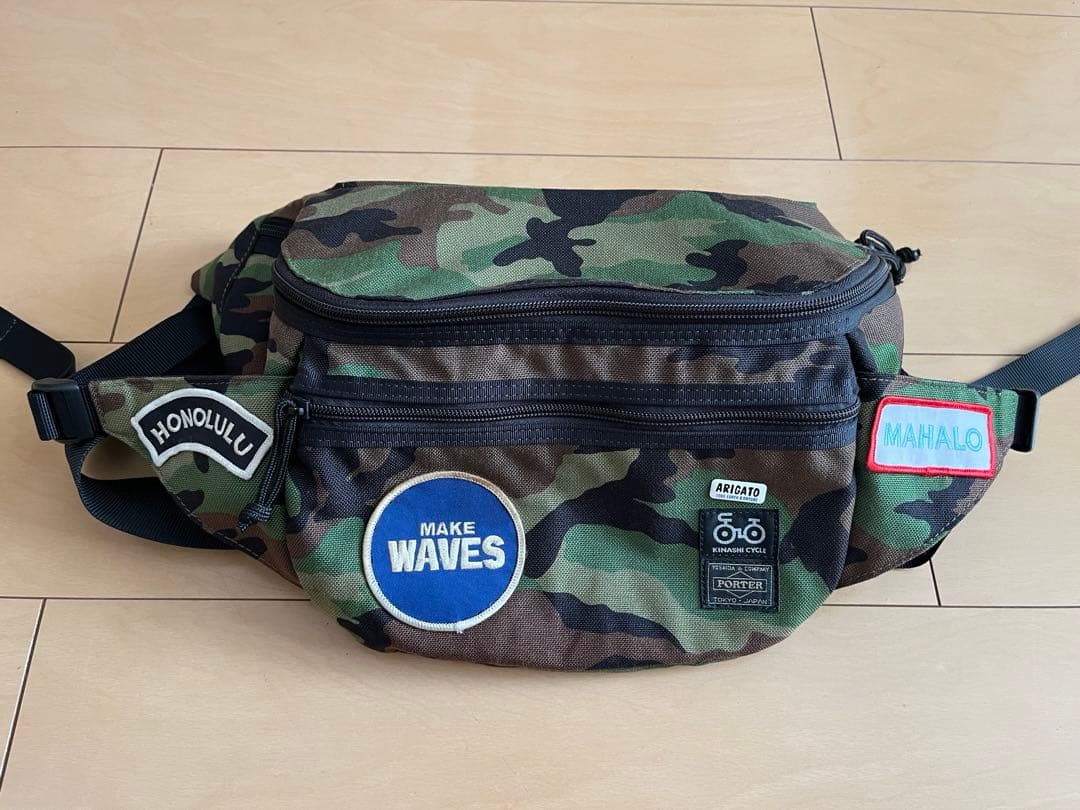 木梨サイクル ポーター ウエストバッグ 迷彩