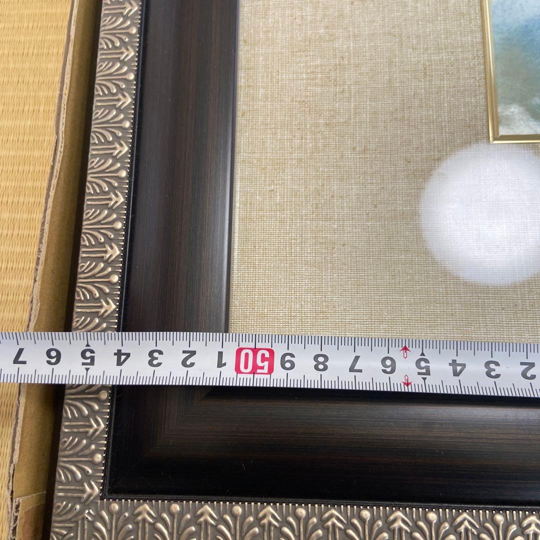 七宝焼　絵画　富士山　京七宝