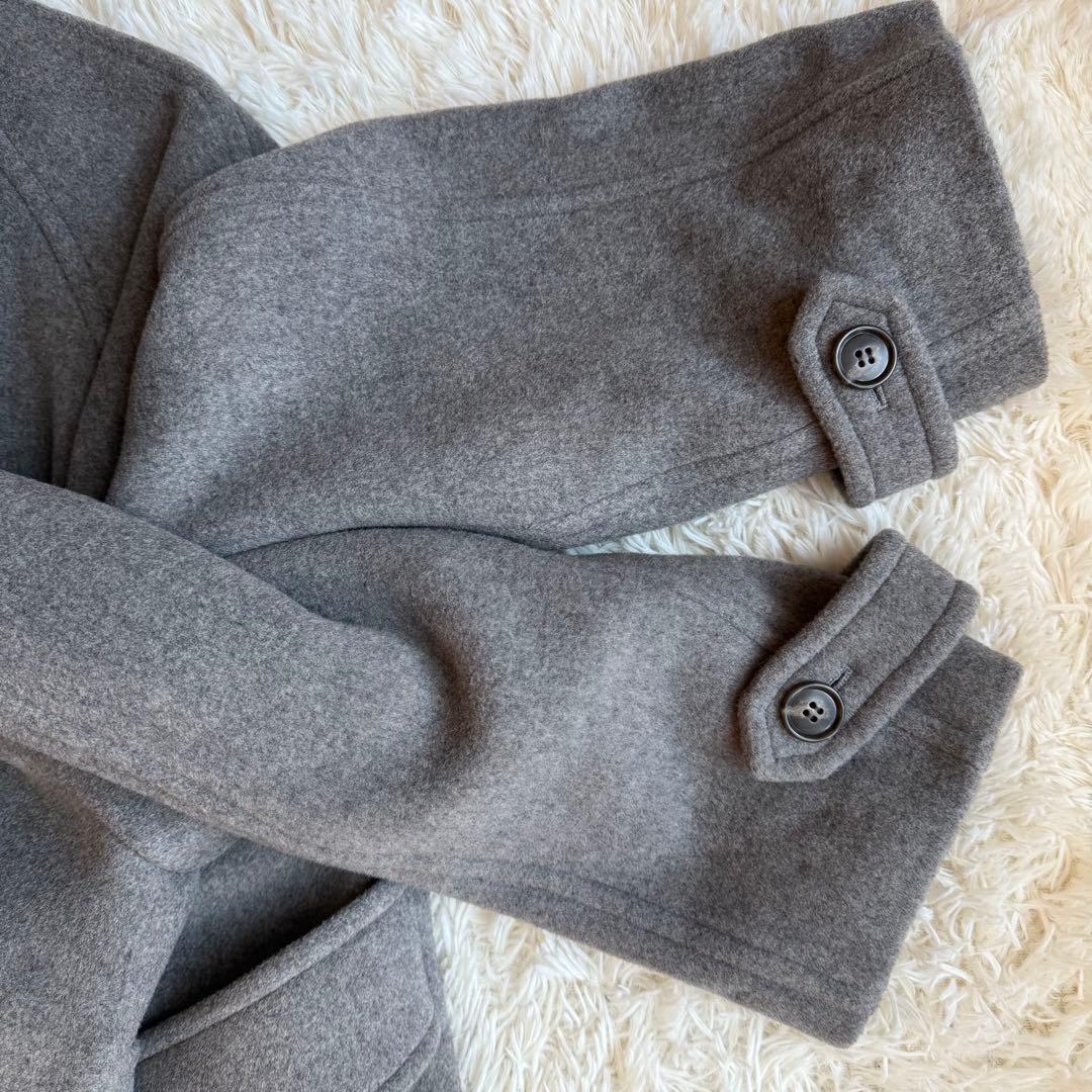 FRAY I.D フレイアイディー バルマカン ロングコート グレー カシミヤ混