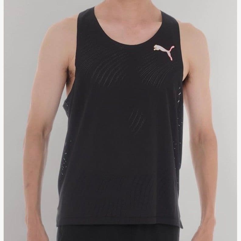 □PUMA セットアップ 上下 黒 シングレット ショーツ タンクトップ