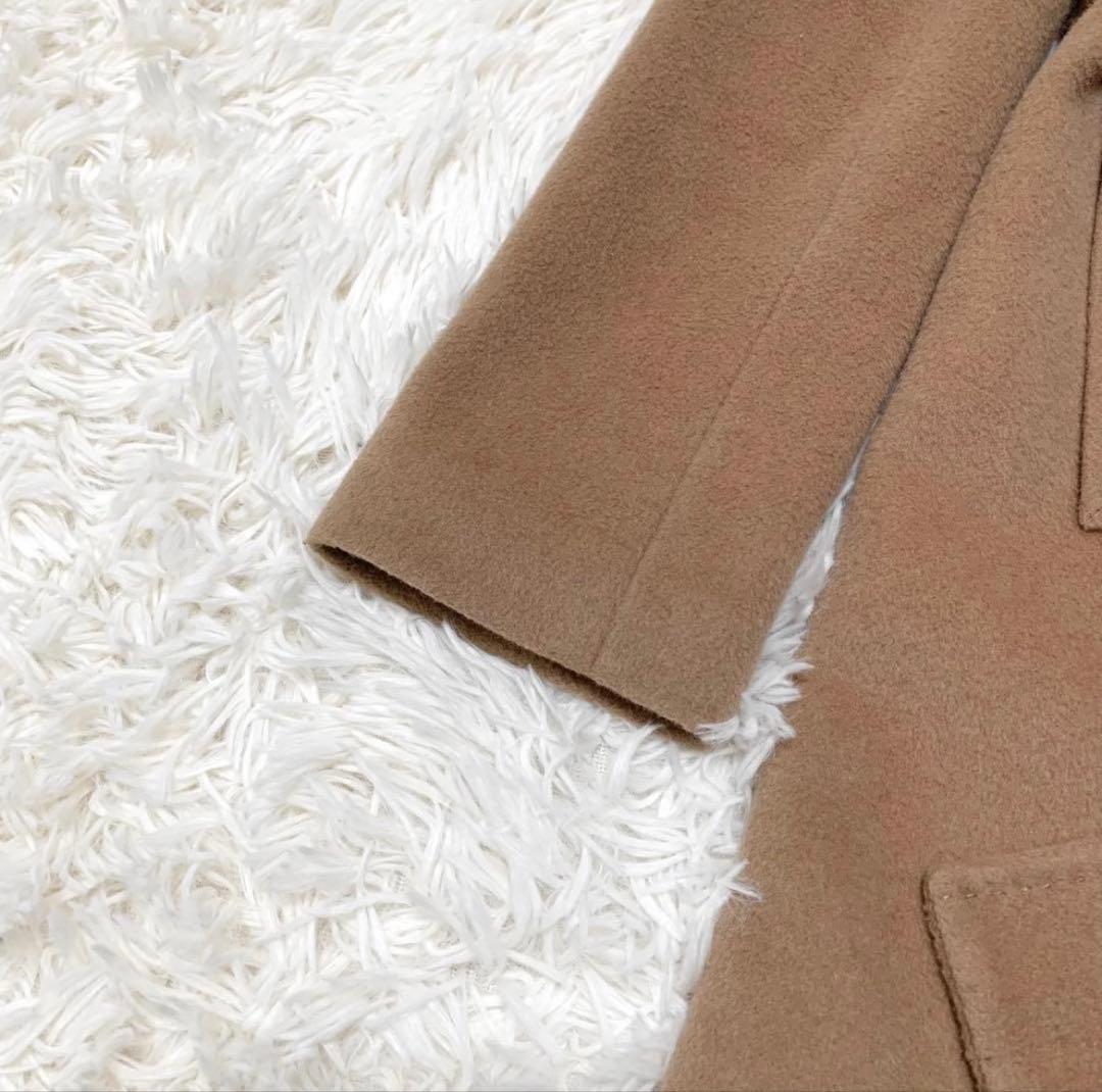 美品 PINKY&DIANNE ロングコート アン ゴラ フォックスファーM