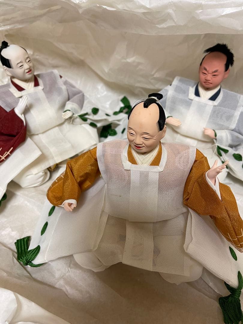 京雛平安松寿作　十二単衣　雛人形 15体　お道具一式　被布着