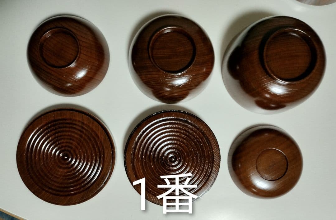 山中漆器 たに屋 欅ひとりぶん拭漆 2客 アウトドア 応量器 ミニマリスト