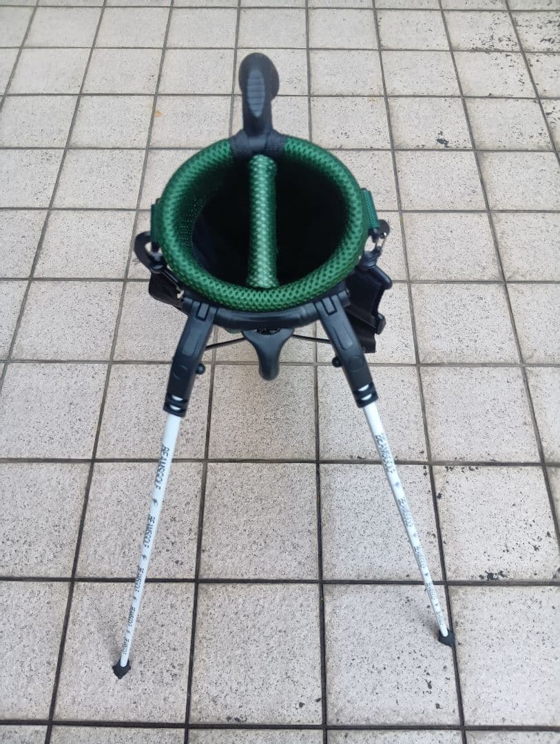 美品★BEAMS GOLF スタンド付きキャディバッグ 緑グリーン