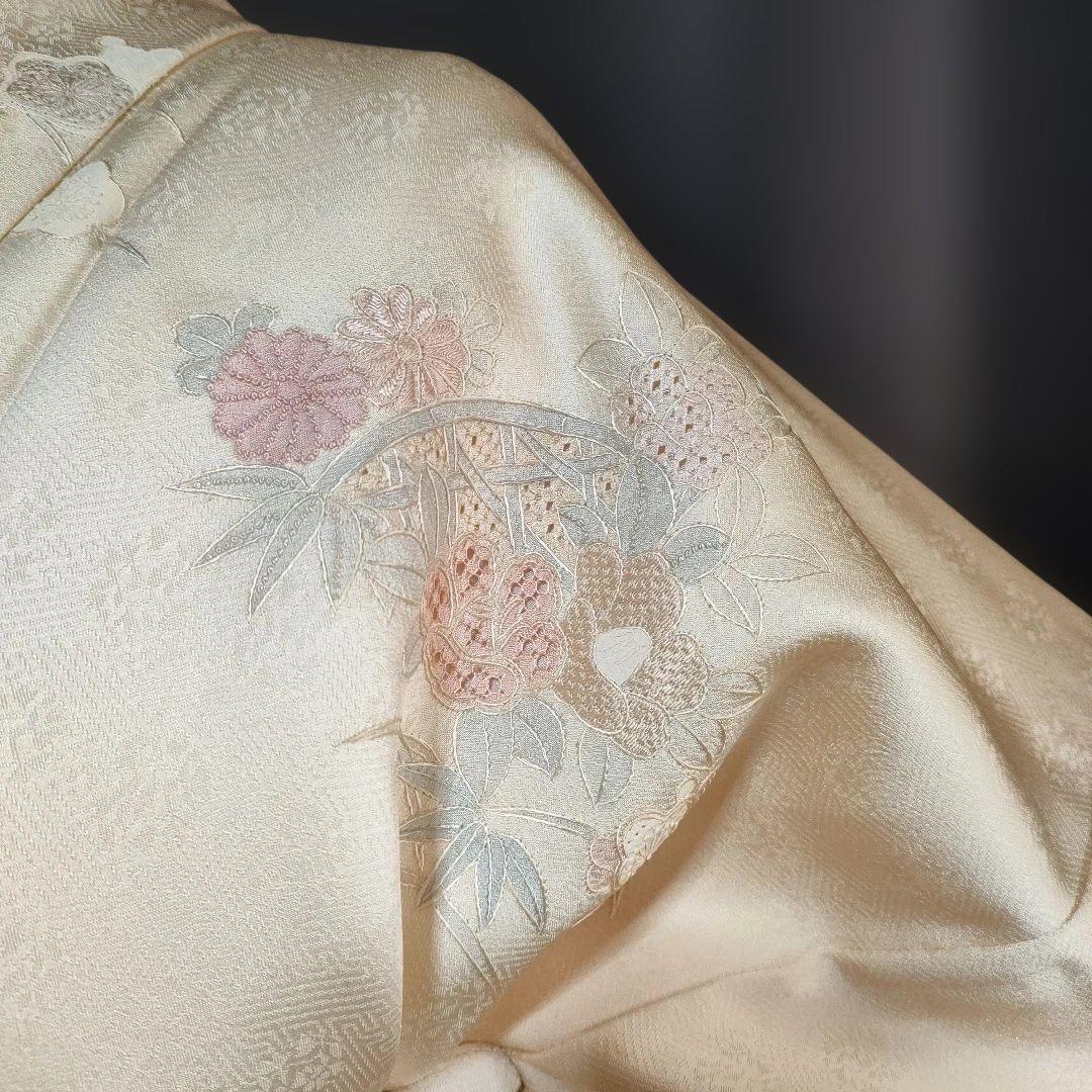 訪問着フルセット 刺繍 しつけ糸付き