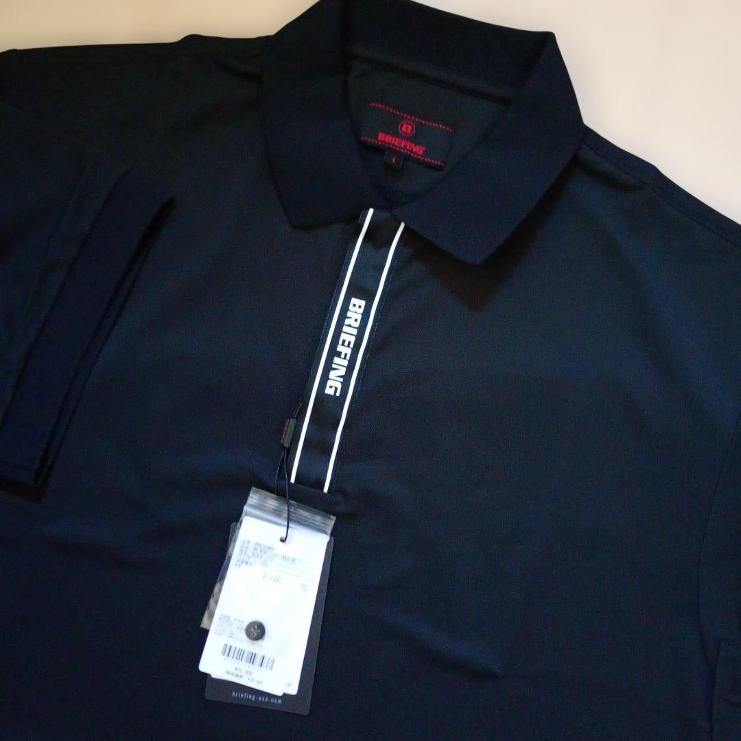 新品！BRIEFING ブラック ポロシャツ L
