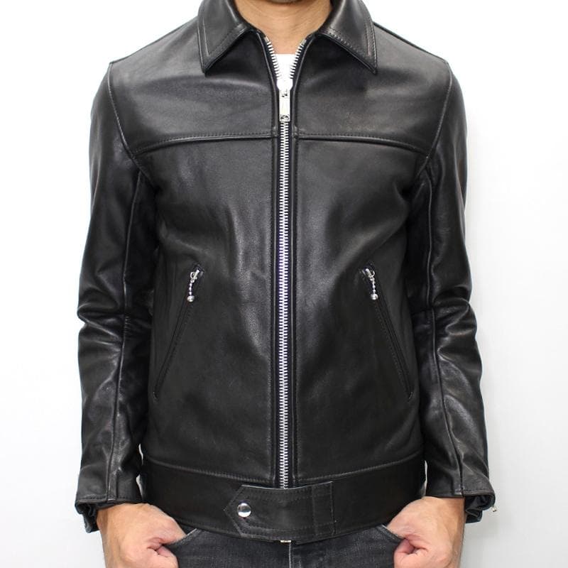 美品☆666シングルライダース34黒ブラックステアハイドSサイズ - メルカリ