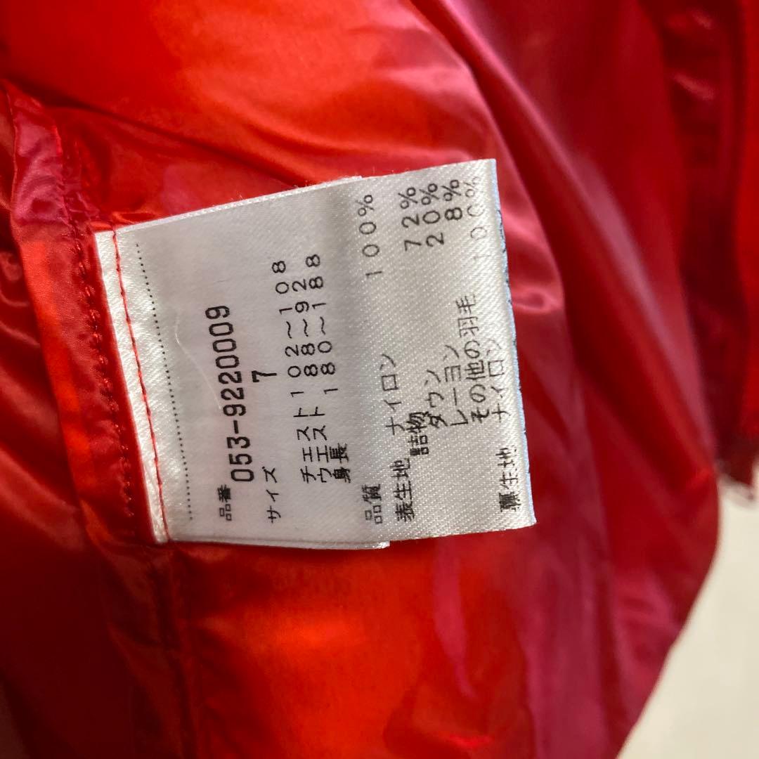 PEARLY GATES フード付きダウンジャケット サイズ7 レッド - メルカリ