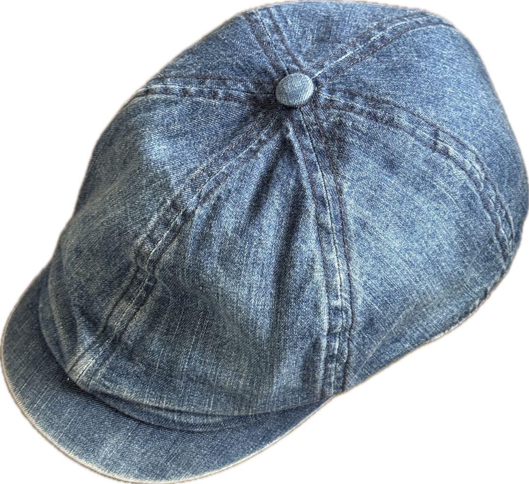 RRL ダブルアールエル デニムニュースボーイキャップ 58cm インディゴ