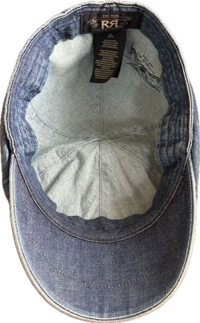 RRL ダブルアールエル デニムニュースボーイキャップ 58cm インディゴ