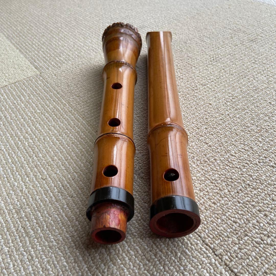 185尺八　一尺八寸管　銘　松月