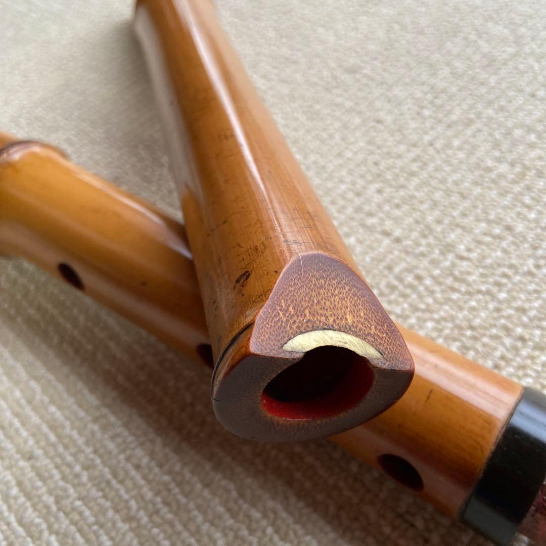 185尺八　一尺八寸管　銘　松月