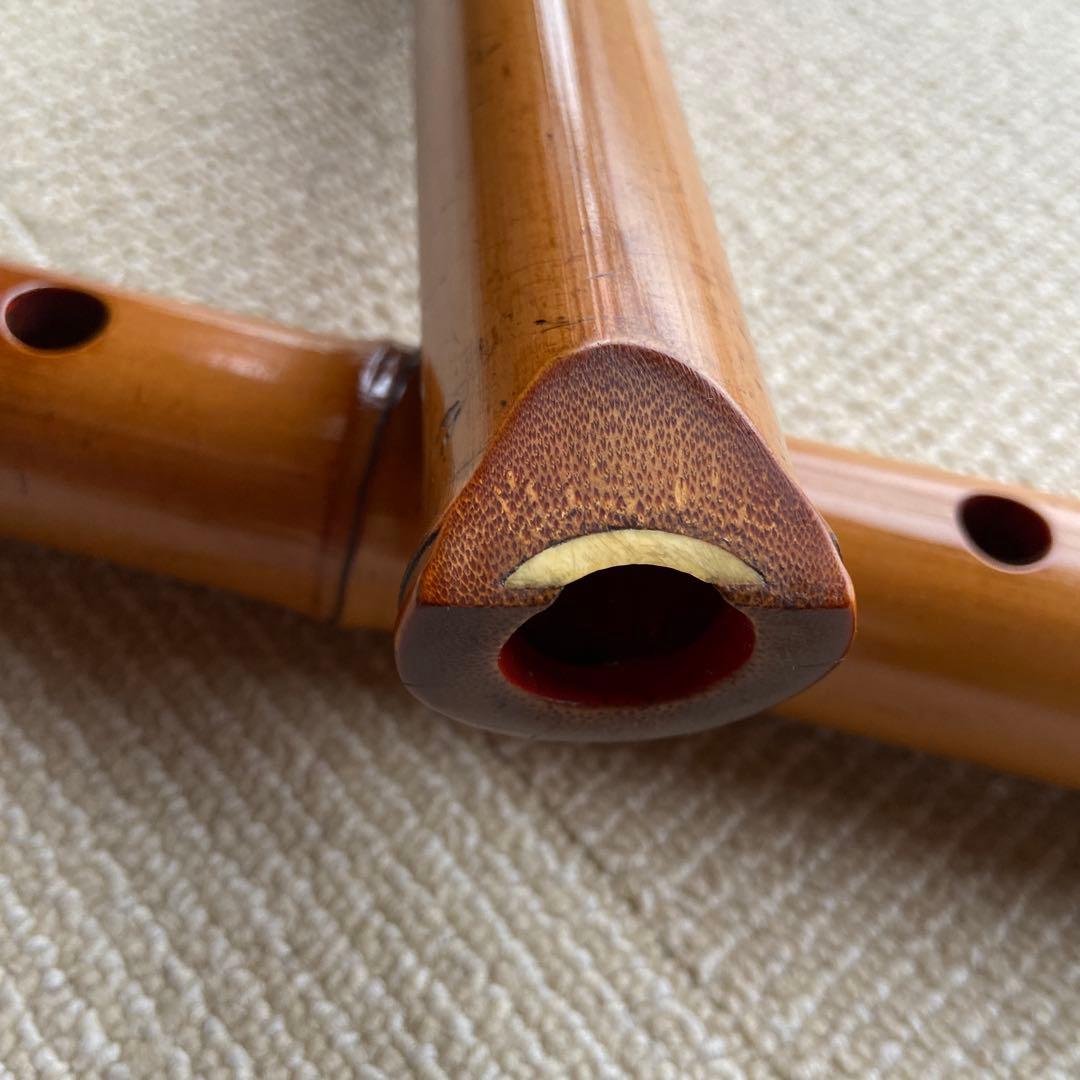 185尺八　一尺八寸管　銘　松月