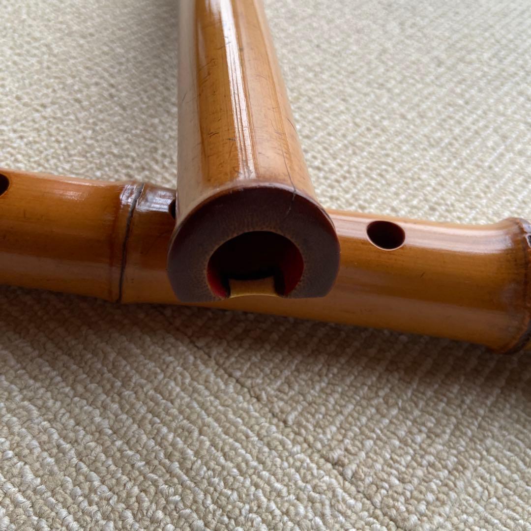 185尺八　一尺八寸管　銘　松月