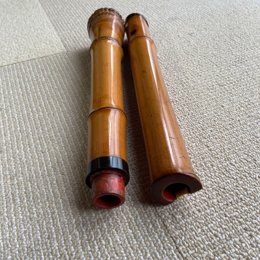 185尺八　一尺八寸管　銘　松月