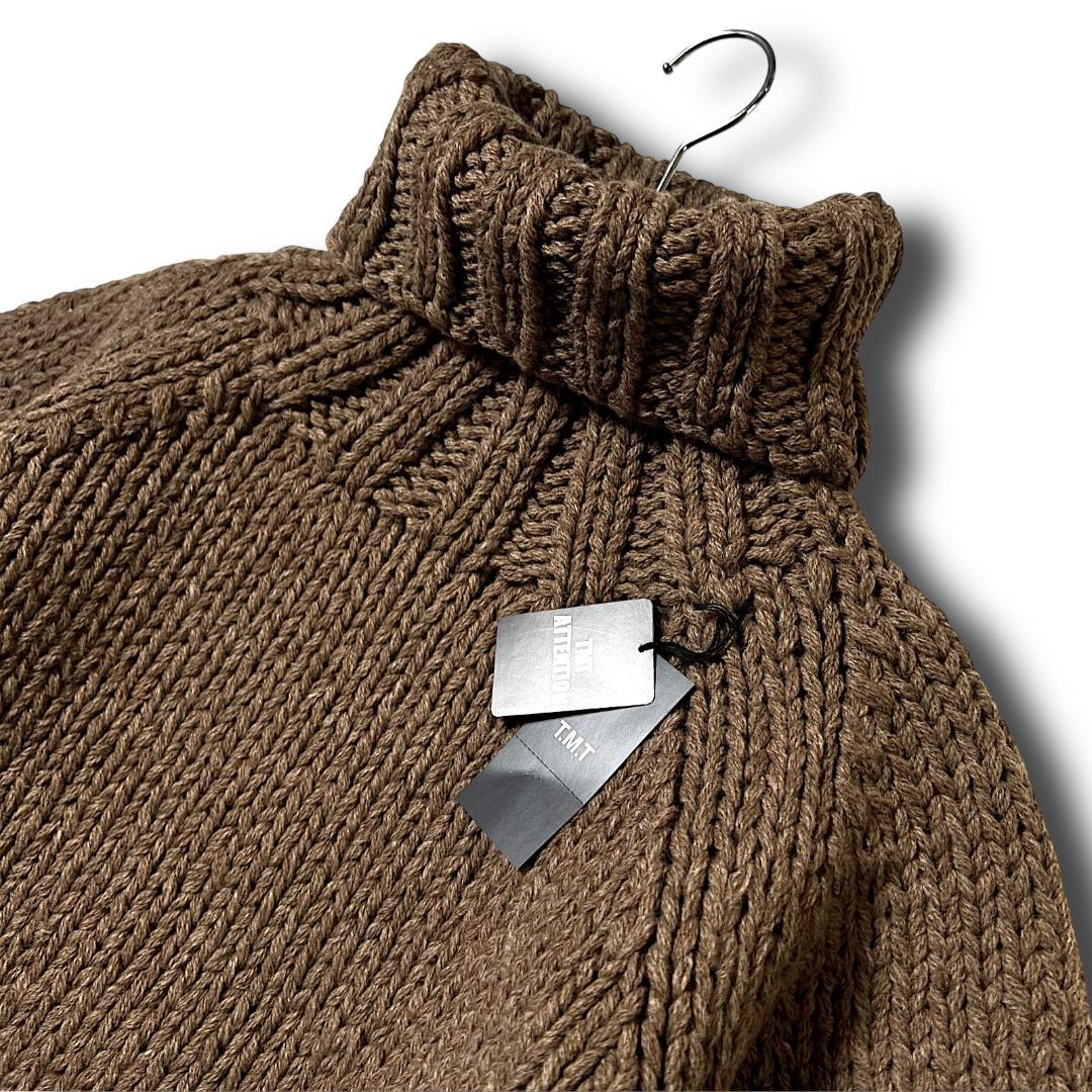 定価49500円 L TMT タートルネック セーター ニット ウール100