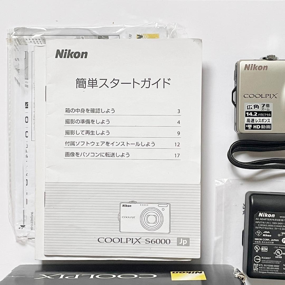 美品 ニコン Nikon COOLPIX S6000 元箱他付属あり
