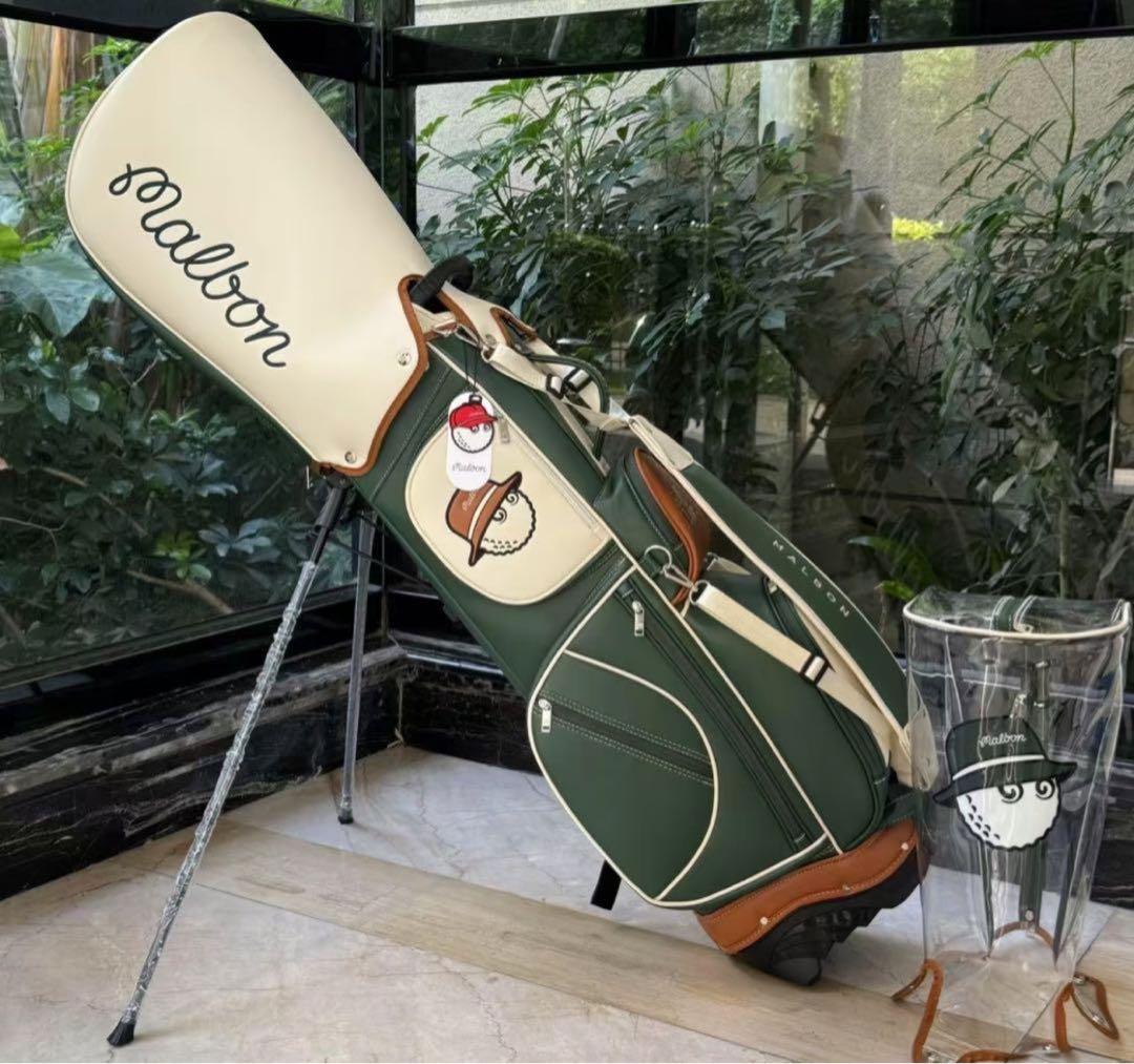 【即発送】マルボンゴルフ Malbon カートバッグ ハンドバッグ ゴルフバッグ